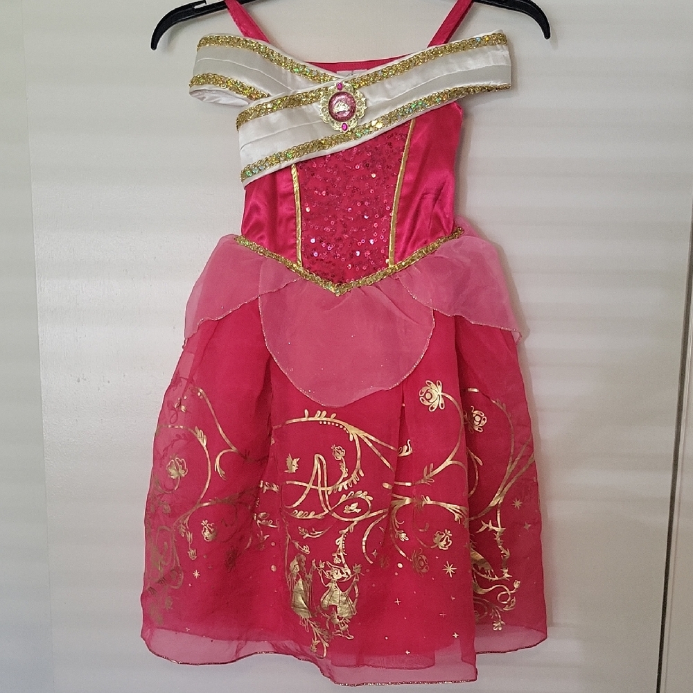Girls Aurora Disney Princess Costume Size 4 (Sleeping Beauty)